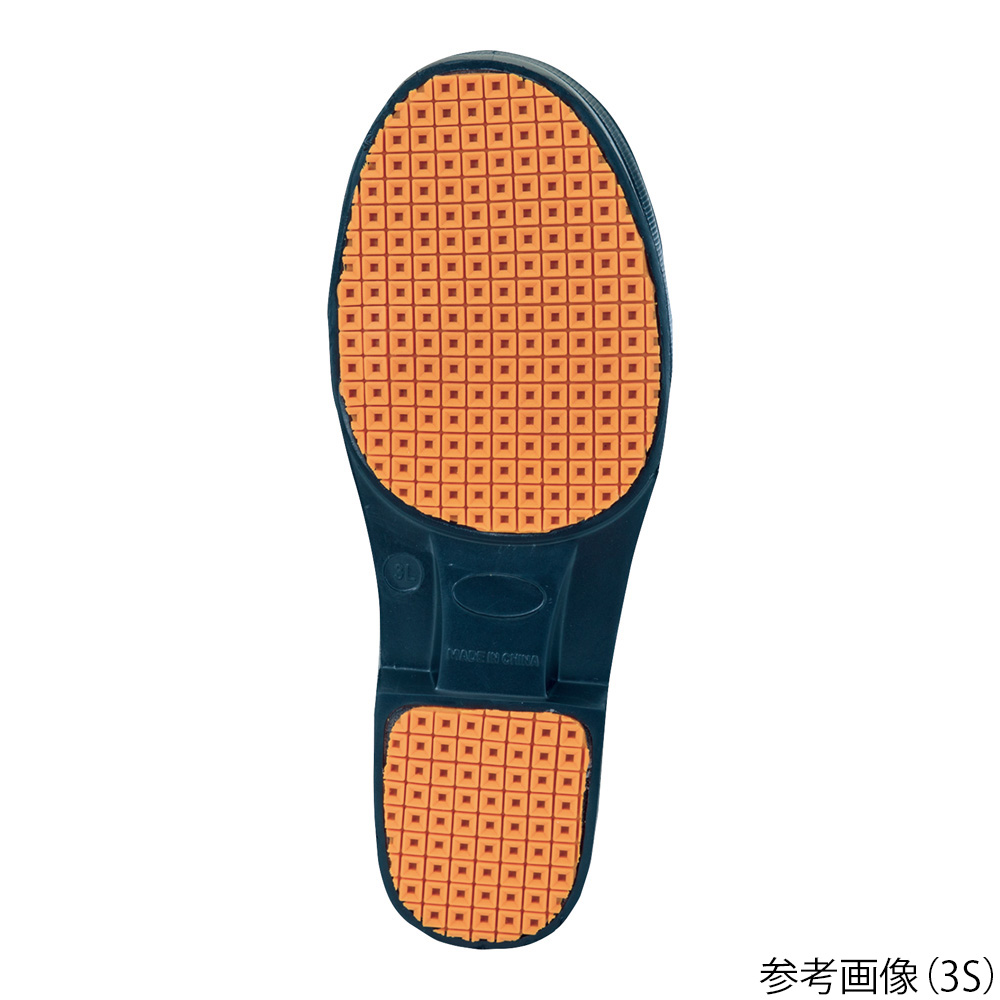 防寒ブーツ（樹脂先芯入り） LL つま先が強化された防寒仕様のブーツの側面が見える状態