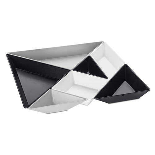 KOZIOL TANGRAM セパレートプレート ブラック画像