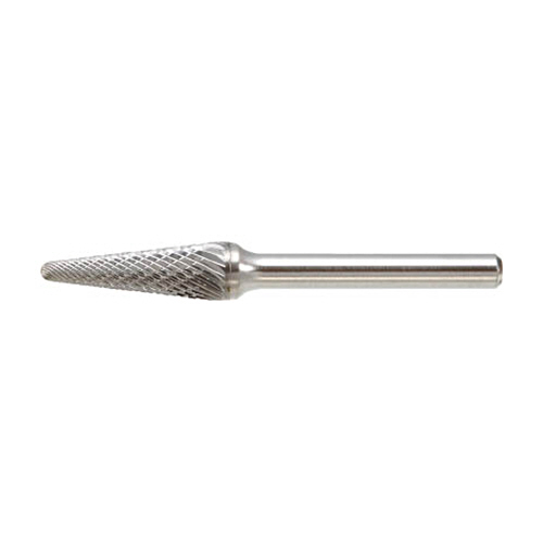 超硬ﾊﾞｰ ﾃｰﾊﾟｰ型 Φ8×刃長16×軸6 ﾀﾞﾌﾞﾙｶｯﾄ 1本画像