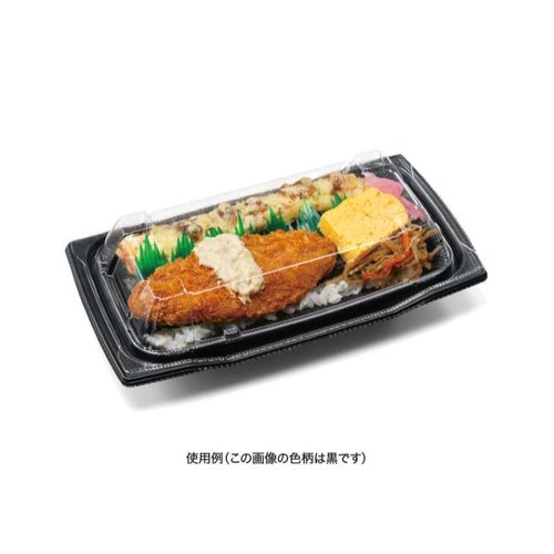 どんぶり容器 バイオ 勝盛重 22-12BA RBS リスパック 透明なフタが付いた一段重のおしゃれなどんぶり容器
