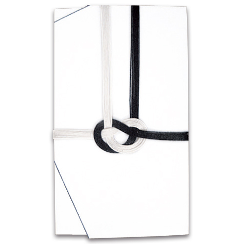 大阪折 黒白7本 金封 無地 ﾊｽなし 1枚画像