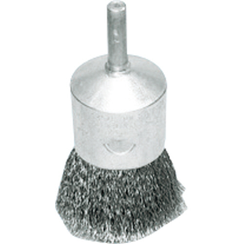 ﾜｲﾗｰｸﾘﾝﾌﾟ軸付ｴﾝﾄﾞﾌﾞﾗｼ 外径25×軸長20mm SW0.15 1個画像