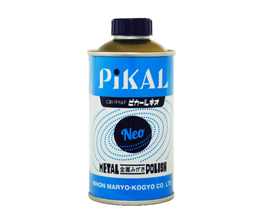 180g　金属磨き液(ピカールネオ液) ボトル全体が緑色で、キャップ付きの正面からのアングル。