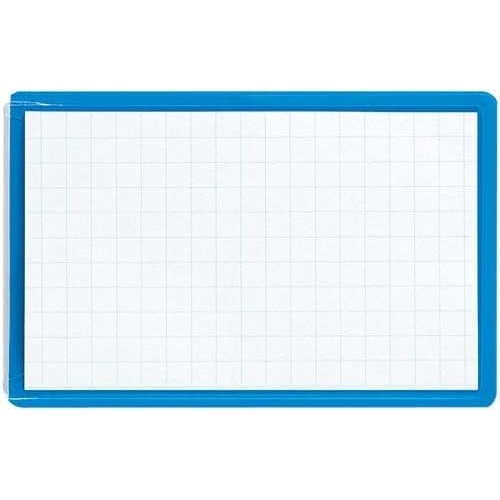 名刺型ソフト名札　安全ピン・クリップ両用　青５０個画像