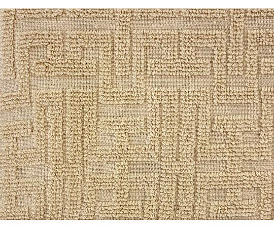 バスタオル バラエティカラー5 BEIGE 60×120cm 1セット（10枚入） 柔らかなベージュのタオルが積み重なり、丸みを帯びたシルエットが見える状態