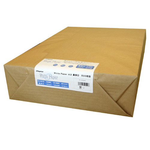 ﾎﾜｲﾄﾍﾟｰﾊﾟｰ A3 最厚口 135kg 1冊(500枚)画像