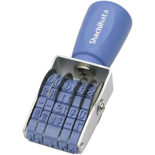 エルゴグリップ　回転ゴム印　日付３号　明朝体画像