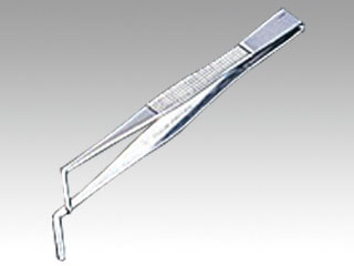 調理用品　18-0　先曲ピンセット125mm画像