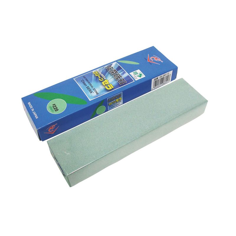 砥石 抗菌クリーンセラ＃220荒砥石 1丁掛 新潟ナニワ画像