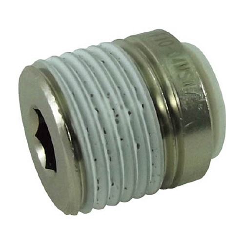 ﾀｯﾁｺﾈｸﾀｰﾌｧｲﾌﾞ 六角穴付ﾒｲﾙｺﾈｸﾀｰ W(白)10mm･R1/2 1個画像