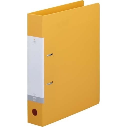 Ｄリング２穴ファイル　黄Ａ４縦背幅５６ｍｍ１０冊画像