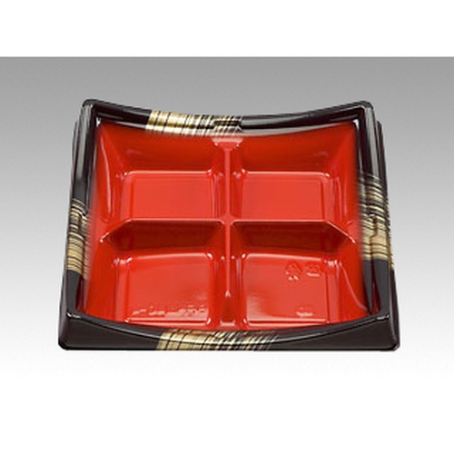 シーピー化成 どんぶり容器 BF角皿40-4 西京 本体 発泡画像