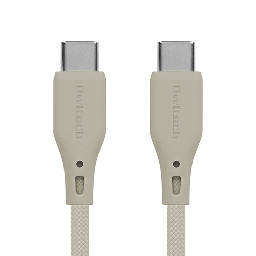 C to C ｼﾘｺﾝｹｰﾌﾞﾙ PD60W ﾐｽﾄｸﾞﾚｰ 1.5m 1本