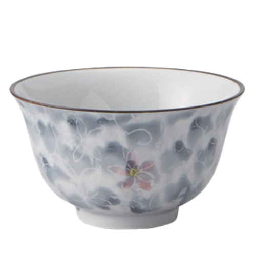 煎茶 130ml 墨小花 湯呑み コップ 食器 和食器 磁器画像