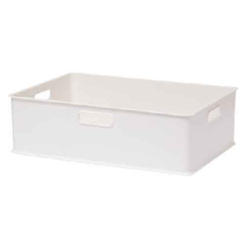 収納ボックス 収納ケース ナチュラ インボックス M プラスチック ホワイト画像