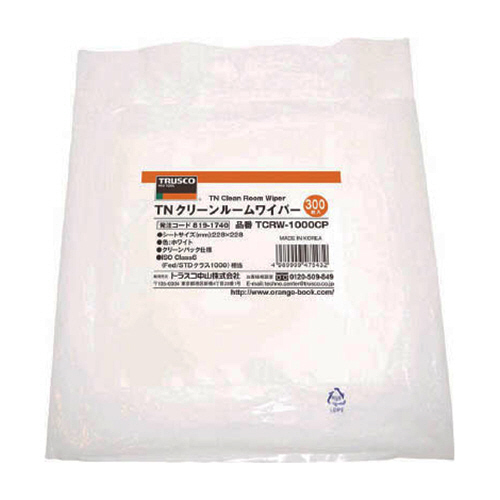 TNｸﾘｰﾝﾙｰﾑﾜｲﾊﾟｰ1000 228×228mm 1袋(300枚)画像