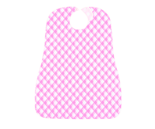 防水食事用エプロン　バイアスピンク画像