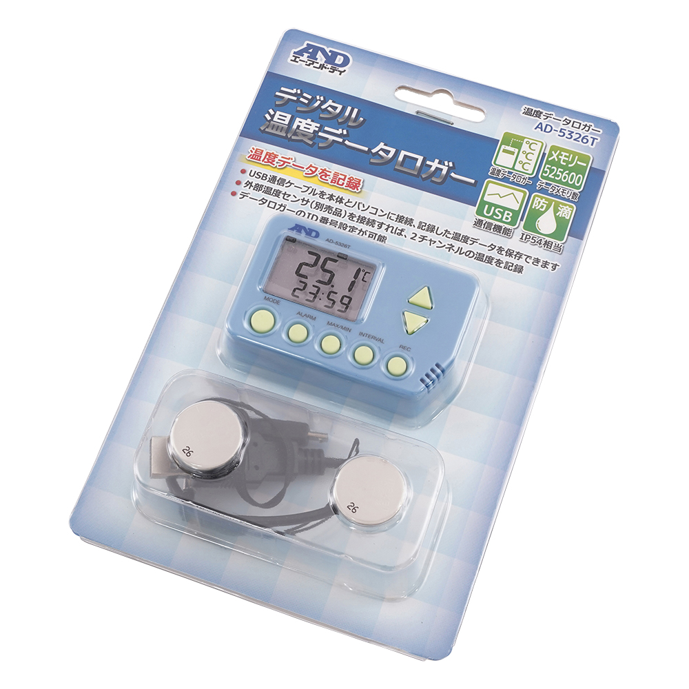 大容量メモリ デジタル温度データロガー