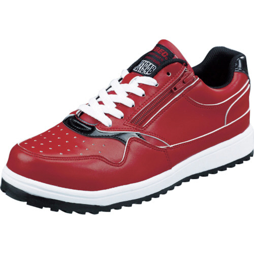 ZIPｱｯﾌﾟ耐滑ｾﾌﾃｨｼｭｰｽﾞ 85118 ﾚｯﾄﾞ 25.0cm 1足画像