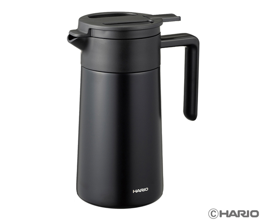 セラミックコーティング 真空二重保温ポット 600mL ブラック