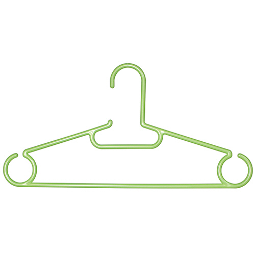 ﾘﾋﾞﾄﾞﾊﾝｶﾞｰ ﾌｧﾐﾘｰ5P 41cm ﾊﾟｰﾙｸﾞﾘｰﾝ 1ｾｯﾄ(5本)画像