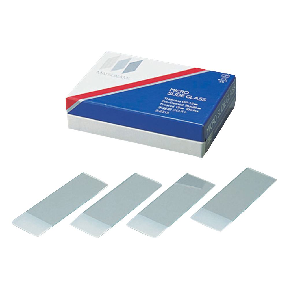 フロストスライドグラス　白縁磨No.1　100枚入画像