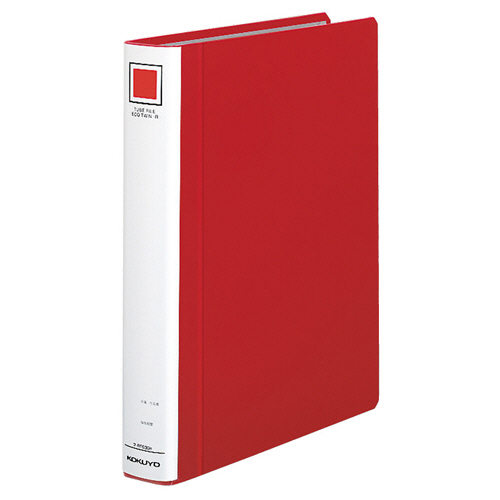 ﾁｭｰﾌﾞﾌｧｲﾙ(ｴｺﾂｲﾝR)用替表紙 A4ﾀﾃ 30mmとじ 赤 1ｾｯﾄ(10冊)画像
