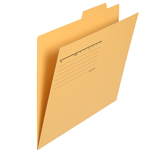 個別ﾌｫﾙﾀﾞｰ ｴｺﾉﾐｰﾀｲﾌﾟ A4 ｲｴﾛｰ 1ﾊﾟｯｸ(50冊)画像