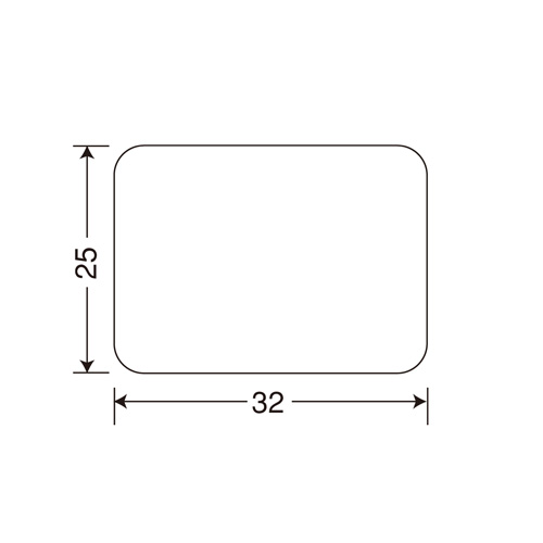 ﾗﾍﾞﾙ 標準 7号 ﾌﾟﾛﾊﾟｰ 強粘 25×32 1箱(20000枚:2000枚×10巻)画像
