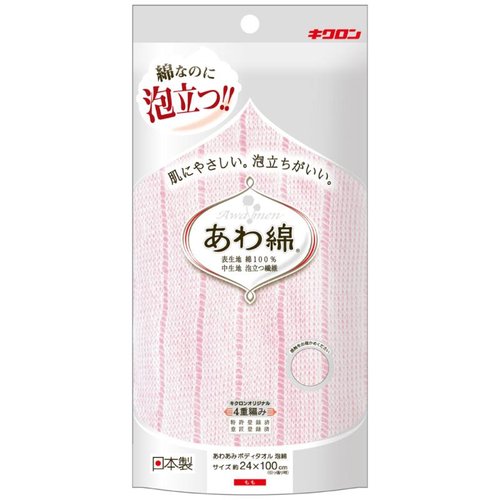 衛生資材 あわあみ ボディタオル泡綿 もも キクロン [ケース販売]画像
