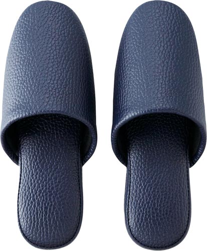 高機能ビニールスリッパ　ネイビー　１０足入業務用