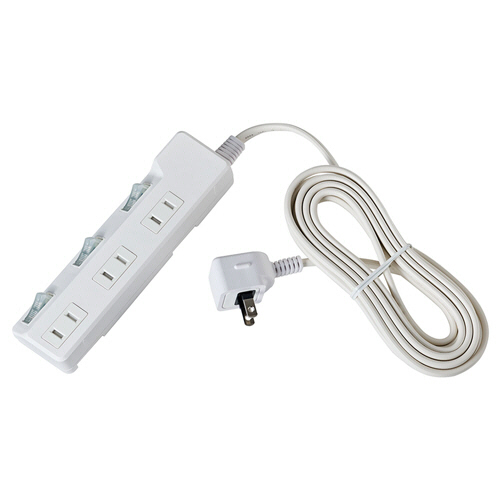 耐雷ｽｲｯﾁ付ﾀｯﾌﾟ 3個口 3m 1個画像