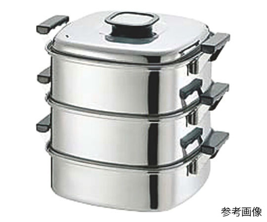 PE 18-0角蒸器 3段22cm 220x220画像