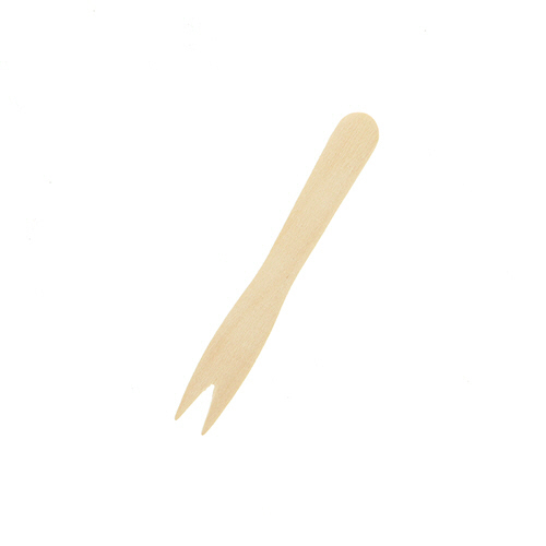 木製ﾐﾆﾌｫｰｸ 85mm 未晒紙完封 1ｾｯﾄ(10000本:100本×100ﾊﾟｯｸ)画像