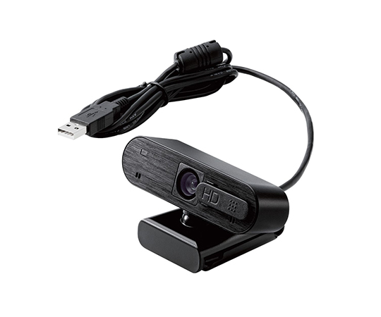 Webカメラ　200万画素　オートフォーカス　Full　HD　内蔵マイク付　ブラック画像