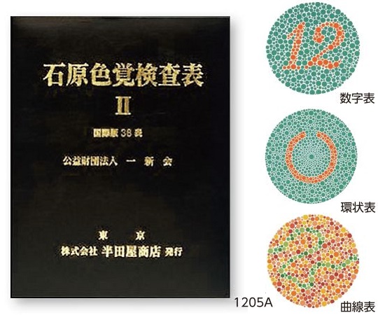 色覚検査表 石原色覚検査表Ⅱ 国際版38表