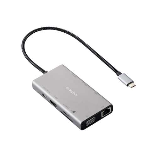 ＵＳＢＴｙｐｅ－Ｃハブ　１０－ｉｎ－１　グレー