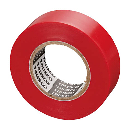 脱鉛ﾀｲﾌﾟﾋﾞﾆｰﾙﾃｰﾌﾟ 19mm×10m ﾚｯﾄﾞ 1ﾊﾟｯｸ(10巻)画像