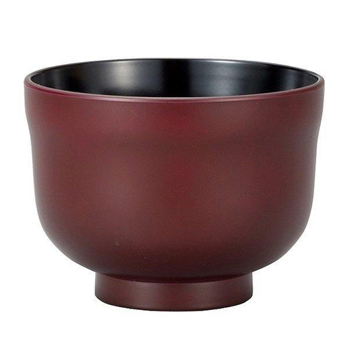 汁椀 360ml ひざご型 古代朱内黒画像