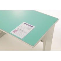 ﾃﾞｽｸﾏｯﾄ ｱｸﾘﾙ製 硬質透明ﾀｲﾌﾟ ﾀﾞﾌﾞﾙ(ｸﾞﾘｰﾝﾏｯﾄ付) 900×620×1.8mm 1枚画像