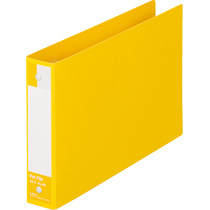 ﾍﾟｯﾄﾌｧｲﾙ A5ﾖｺ 2穴 180枚収容 背幅35mm 黄 1冊画像