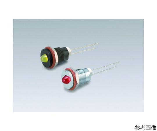 LEDブラケット(凸型、本体色：クローム、取付孔：φ8.1mm、赤)画像