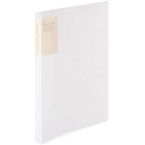 クリヤーブックキャリーオール固定背ポＡ４縦４０透明画像
