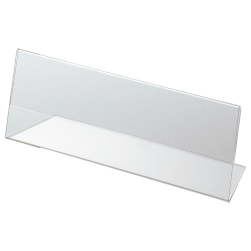 ｱｸﾘﾙ製ｶｰﾄﾞ立て L型 中 180×61mm 1ｾｯﾄ(10個)画像