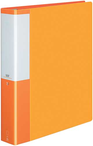 クリヤーＢポジティ替紙式橙Ａ４縦背幅５３ｍｍ４冊