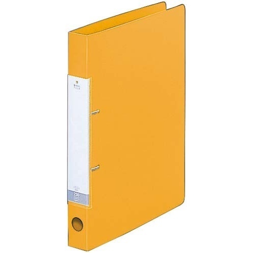 Ｄリング２穴ファイル　黄Ａ４縦背幅３４ｍｍ画像