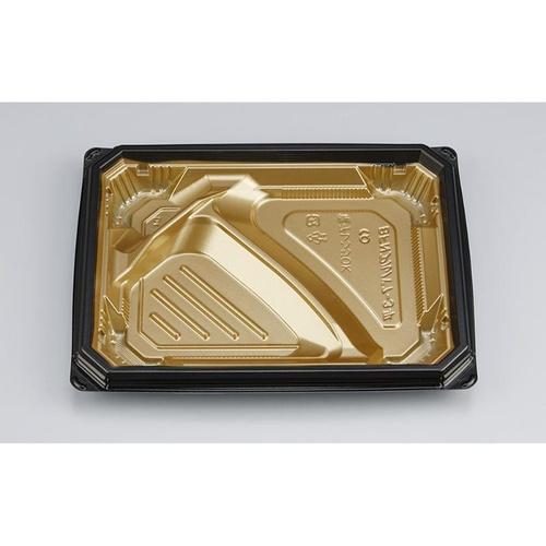 シーピー化成 弁当容器 BFNアルバ7-3平 本漆GB 本体画像