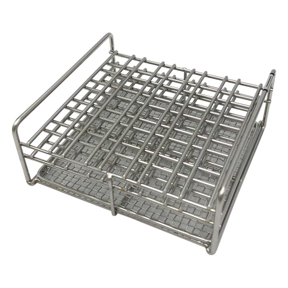 サンプルチューブ立て（ステンレス製）　5本×5列収納可画像