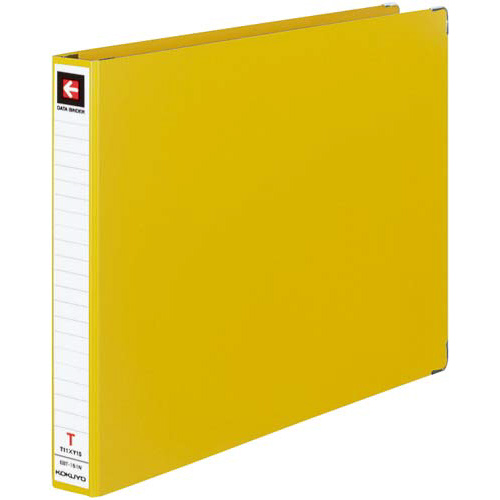 データバインダーＴ型１１×１５　２２穴黄１０冊画像