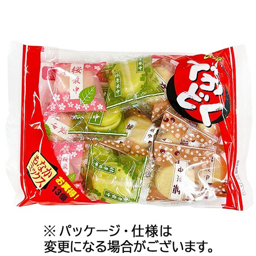 でかどく もなかﾐｯｸｽ 1ｾｯﾄ(130個:13個×10ﾊﾟｯｸ)